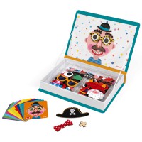 Janod - Boys Crazy Faces Magnetic Book